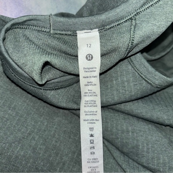 Lululemon Ebb To Street Tank II Women's Size 12 legacy green - Picture 2 of 5